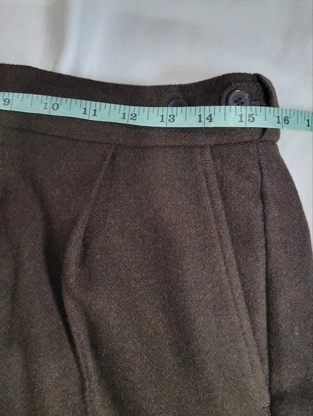 Madewell Officer Pants in Wool Blend  NX967 Size 30 NEW Chocolate